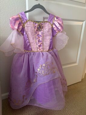 Rapunzell Purple Princess Costume Dress with Gold Accents